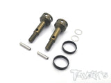 TE-154-H 7075-T6 Hard Coated Alum. Drive Axle  ( For HB Pro 5 ) 2pcs.