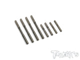 TE-199-T4 DLC coated Suspension Pin Set ( For Xray T4'16/T4'17'18'19/T4'20/T4F /T4'21)