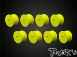 TE-226-D 2.2" 12mm Hex Rear Wheel White/Yellow ( For TLR 22/22-4 )