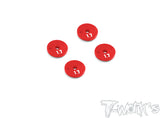 TE-237-TLR Machined 1.6 x 2 Thin Shock Pistons ( TLR 22/22X-4 ) 4pcs.