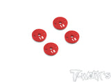TE-237-TLR Machined 1.6 x 2 Thin Shock Pistons ( TLR 22/22X-4 ) 4pcs.