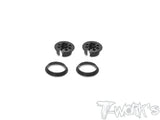 TE-244-I   Alum. 13mm Shock Spring Retainer 0 / 5 /9mm ( For Team Associated RC10 B74.2 & B6.4 ) Black 2pcs.