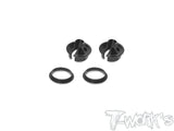 TE-244-I   Alum. 13mm Shock Spring Retainer 0 / 5 /9mm ( For Team Associated RC10 B74.2 & B6.4 ) Black 2pcs.