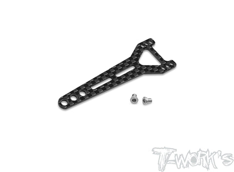 TE-X20'23-C Graphite Split Type Rear Upper Deck Ver.1 With Titanium Upper Deck Screw ( For Serpent X20'23 )