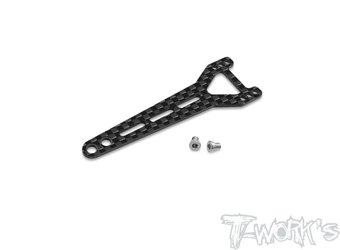 TE-X20'23-D Graphite Split Type Rear Upper Deck Ver.2 With Titanium Upper Deck Screw (For Serpent X20'23 )