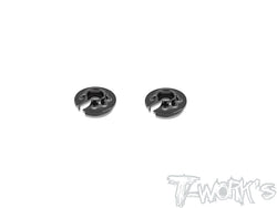 TE-X4-L-1  Alum. Low Mounted Shock Spring Retainer -1mm ( For Xray X4'23 ) 2pcs. ** Only Rear Use **