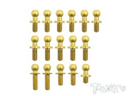 TN-001-BD7 Titanium Nitride Coated Steel Ball End set ( For Yokomo BD7/'15/16 )