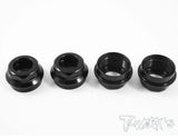 TO-003 Aluminum low body mounting cap,grooved for folding shock boots ( For Hotbodies D8/D8T/D812 ) 4pcs.