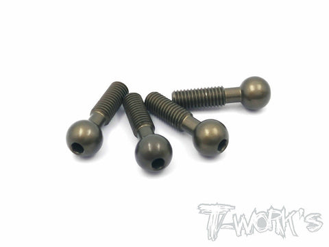 TO-091 Hard Coated 7075-T6 Pivot Ball 4pcs.( For Xray RX-8 & NT1 )