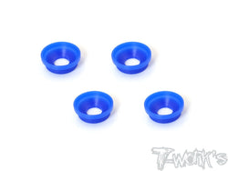 TO-131-RC8 POM Front Upright Adjust Nut Spacers 4pcs. ( For Team Associated RC8 B3/3.1/B3.2 )