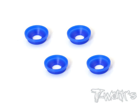 TO-131-RC8 POM Front Upright Adjust Nut Spacers 4pcs. ( For Team Associated RC8 B3/3.1/B3.2 )