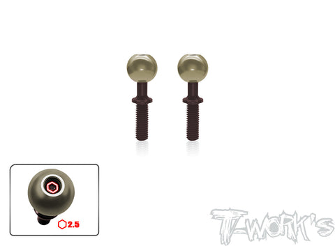 TO-192-XB8	Alum. Pillow Ball With Spring Steel Shaft ( For Xray XB8 ) 2pcs.
