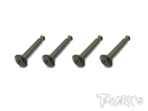 TO-198-HB  7075 Alum.Hard Coated Lower Shock Mount Pins ( For HB D815/RGT8 ) 4pcs.