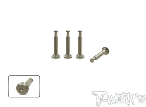 TO-198-RC8B4   7075-T6 Hard Coated Lower Shock Pin ( For For Team Associated RC8 B4/B4E) 4pcs.