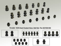 TO-200  7075-T6 Hard Coated Alum. Ball Set ( For Team Associated RC8 B3/T3.2/T3.2E ) 22pcs.