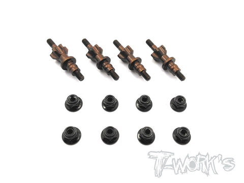 TO-203-RC8  Spring Steel Shock Standoffs ( For Team Associated RC8 B3 )