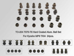 TO-204 7075-T6 Hard Coated Alum. Ball Set ( For Kyosho MP9 TKI4,GT3,MP9e EVO ) 24pcs.