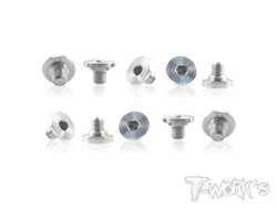 TO-215  7075-T6 Alum. Chassis Side Guards Screw ( For HB Racing D817/D817T/D817 V2/D819 ) 10pcs.