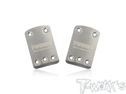 TO-220-B64 Stainless Steel Rear Chassis Skid Protector ( For Team Associated RC10 B64/B64D ) 2pcs.