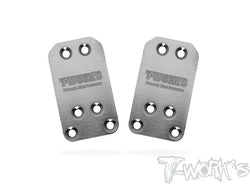 TO-220-B6 Stainless Steel Rear Chassis Skid Protector ( Team Associated RC10 B6) 2pcs.