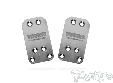 TO-220-B6 Stainless Steel Rear Chassis Skid Protector ( Team Associated RC10 B6) 2pcs.