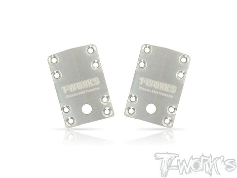 TO-220-B74 Stainless Steel Rear Chassis Skid Protector ( Team Associated RC10 B74 ) 2pcs.