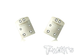 TO-220-T2.0 Stainless Steel Rear Chassis Skid Protector ( TEKNO NB48 2.0 ) 2pcs.