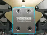 TO-220-S   Stainless Steel Rear Chassis Skid Protector ( S-Workz S-Workz S350 EVO / S350 EVO II / S35-3 / S35-3E ) 2pcs.