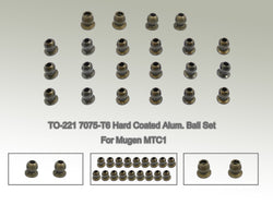 TO-221 7075-T6 Hard Coated Alum. Ball Set ( For Mugen MTC1 ) 22pcs.