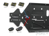 TO-228-MBX8 7075-T6 Black Hard Coated Alum. CNC Light Weight Chassis ( For Mugen MBX8 )
