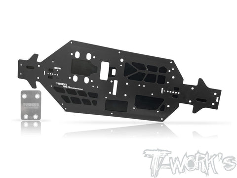 TO-228-MP10 7075-T6 Black Hard Coated Alum. CNC Light Weight Chassis ( For Kyosho MP10 )
