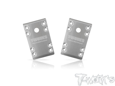 TO-235-B74 Stainless Steel Front Chassis Skid Protector ( Team Associated RC10 B74 ) 2pcs.