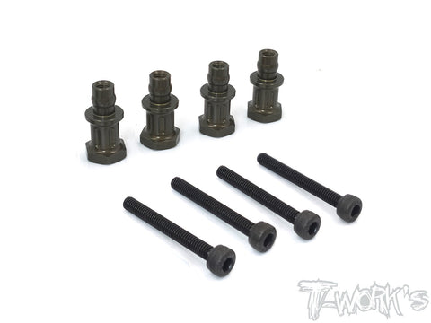 TO-240-A  Hard Coated 7075-T6 Alum. Shock Standoffs ( Team Associated RC8 B3.1/ B3/B3.2/T3.2/T3.2E )  4pcs.