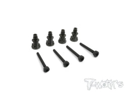 TO-240-M Hard Coated 7075-T6 Alum. Shock Standoffs (For Mugen MBX7/7R/MBX8/Mugen MBX8 ECO/Mugen MBX8R/Mugen MBX8R)  4pcs.