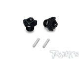 TO-245-A   Black Hard Coated 7075-T6 Alum.Light Weight Wheel Hub  ( Team Associated RC8 B3.1/B3/B3.2 ) 4pcs.