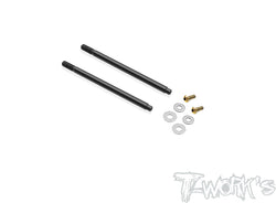 TO-260-8IGHT X 	 DLC coated Front Shock Shaft  57mm (  For TLR 8IGHT X2.0 ) 2pcs.