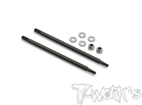 TO-261-RC8T4  DLC coated Rear Shock Shaft  68.9mm ( For Team Associated RC8  T4/T4E ) 2pcs.