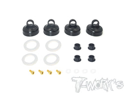 TO-273-A Black Hard Coated 7075-T6 Alum Aeration Shock Cap (  For Team Associated RC8 B3.1/B3.2/T3.2/T3.2E )