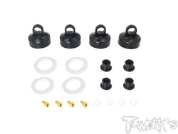 TO-273-M Black Hard Coated 7075-T6 Alum Aeration Shock Cap ( For Mugen MBX8/7R/7/MBX8 ECO/ Mugen MBX8R )