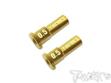 TO-275 Brass Front C Hub Insert Set 0.0-3 ( For Kyosho MP10/ MP9 TKI4/3/ MP9E/ MP9E EVO )