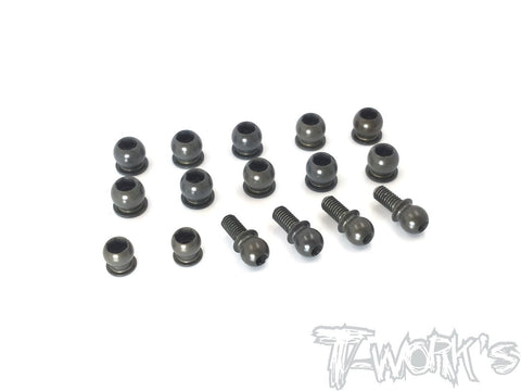 TO-286 7075-T6 Hard Coated Alum. Ball Set ( For Xray NT1 2019 ) 16pcs.