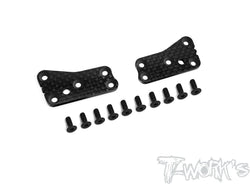 TO-312-B3.2-UF2 2mm Carbon-faced FRP Front Upper A-arm Stiffeners  ( For Team Associated RC8 B3.2 )