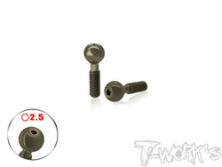 TO-322-K  Hard Coated 7075-T6 Pivot Ball  2pcs. ( Kyosho FW06 /V-one )  8.9 x 24mm