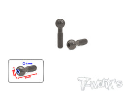 TO-322-M	  Hard Coated 7075-T6 Pivot Ball  2pcs. ( Mugen )  7.9 x 23mm