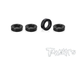 TO-334-A  7075-T6 Alum. 6 x 10 x 2.8mm Spacer ( For TEKNO ET410 ) 4 pcs. Change 17mm Wheel Adapter Use