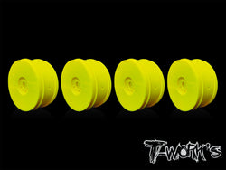 TO-339-A    1/8 Buggy Wheel 4pcs. ( White/Yellow )