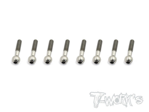 TP-015-8 64 Titanium Pivot ball threaded upper arm ( For Serpent Project 4X,S411,F110,S120,748,977,S120LT-LR,4X EVO)8pcs.