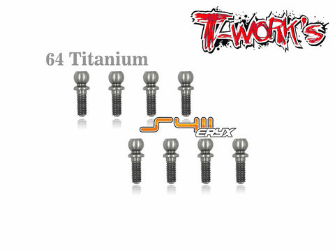 TP-043 64 Titanium Ball End set ( For Serpent S411 Eryx 4.0 )