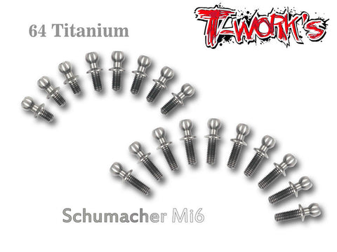 TP-048  64 Titanium Ball End set For Schumacher Mi6