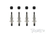 TP-050  64 Titanium Shock Standoffs With POM Shock Cap Bushings ( For TEKNO EB/NB/NT/SCT )4pcs.